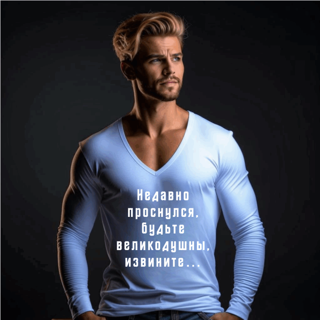 Недавно проснулся, будьте великодушны, извините…