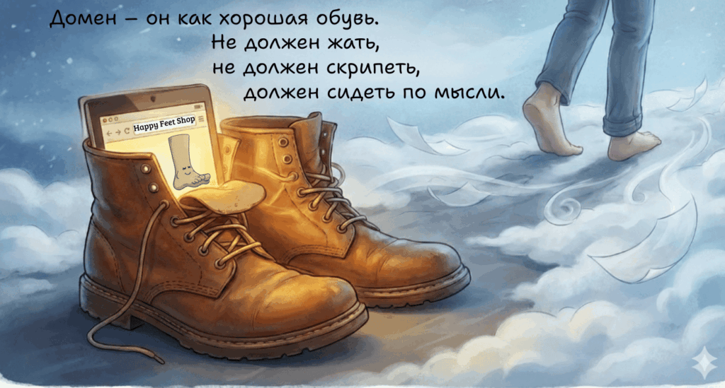 Домен «Магазин счастливых ног»